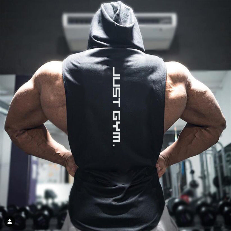 EA Men's Hooded sleeveless gym wear