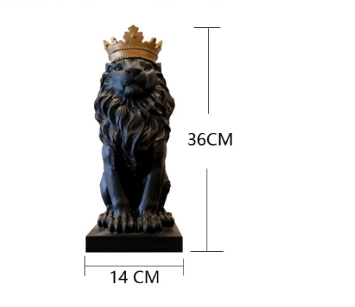 Luxury Home Crown Lion Ornament