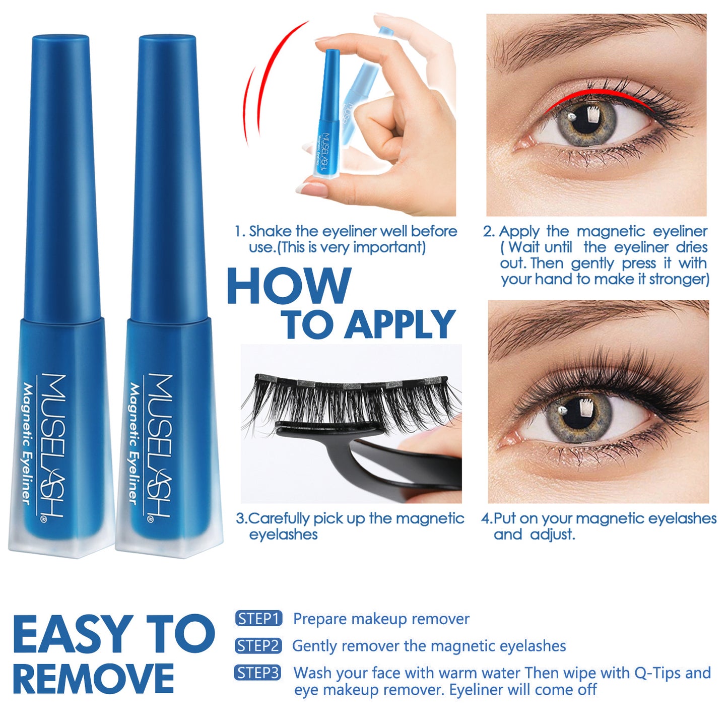 1 Set of Magnetic False Eyelash