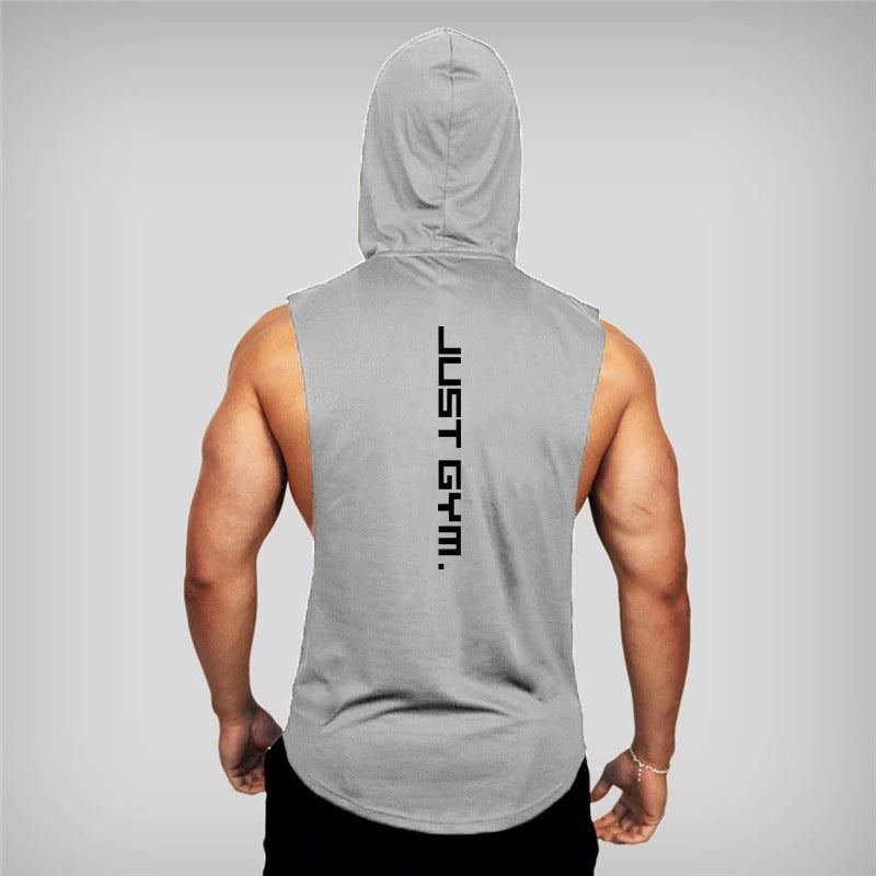 EA Men's Hooded sleeveless gym wear